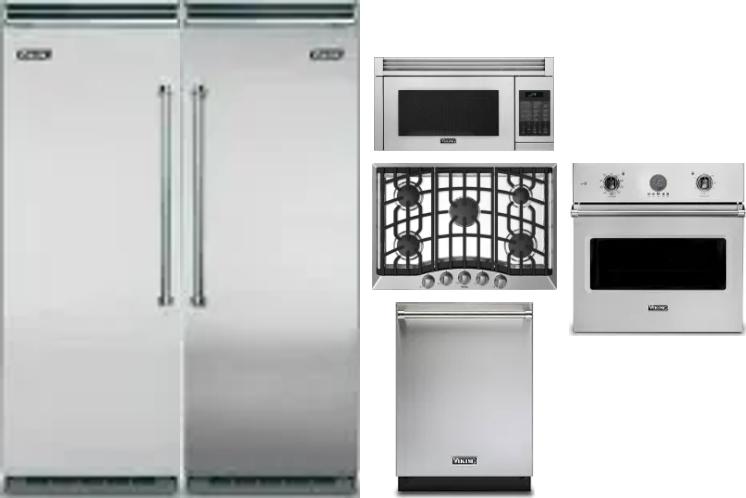 6 Piece Package Includes Refrigerator, Freezer, Cooktop, Wall Oven, Microwave And Dishwasher