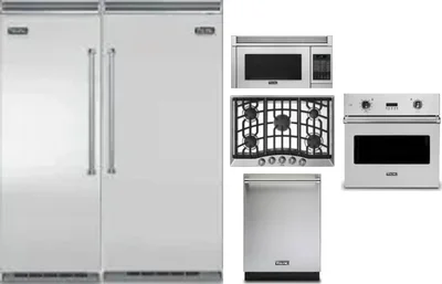 6 Piece Package Includes Refrigerator, Freezer, Cooktop, Wall Oven, Microwave And Dishwasher