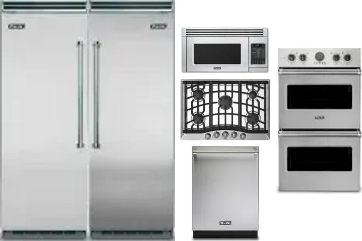 6 Piece Package Includes Refrigerator, Freezer, Cooktop, Wall Oven, Microwave And Dishwasher