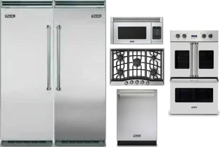 6 Piece Package Includes Refrigerator, Freezer, Cooktop, Wall Oven, Microwave And Dishwasher