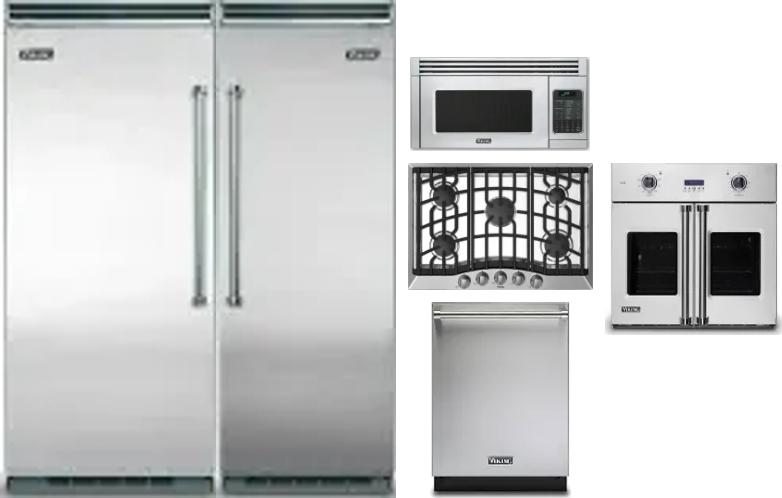 6 Piece Package Includes Refrigerator, Freezer, Cooktop, Wall Oven, Microwave And Dishwasher