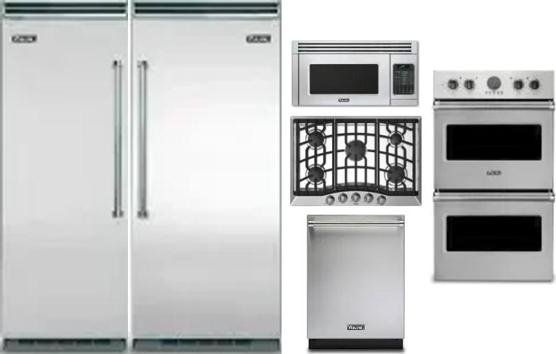 6 Piece Package Includes Refrigerator, Freezer, Cooktop, Wall Oven, Microwave And Dishwasher