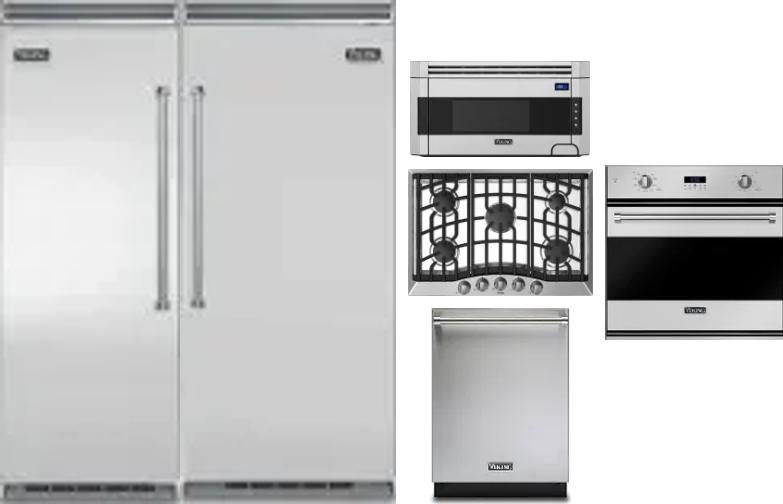 6 Piece Package Includes Refrigerator, Freezer, Cooktop, Wall Oven, Microwave And Dishwasher