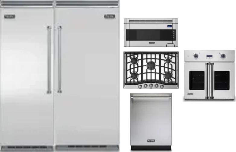 6 Piece Package Includes Refrigerator, Freezer, Cooktop, Wall Oven, Microwave And Dishwasher