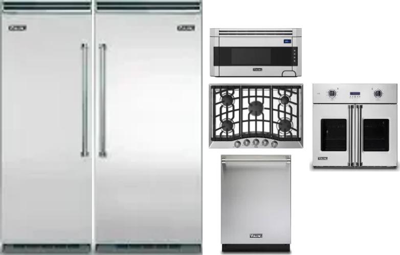 6 Piece Package Includes Refrigerator, Freezer, Cooktop, Wall Oven, Microwave And Dishwasher
