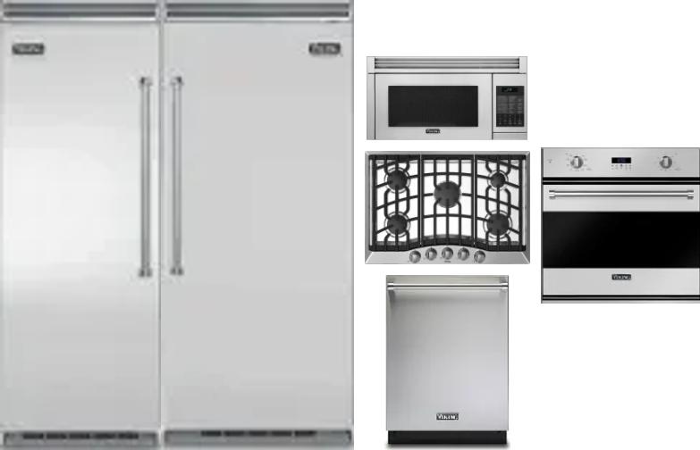 6 Piece Package Includes Refrigerator, Freezer, Cooktop, Wall Oven, Microwave And Dishwasher