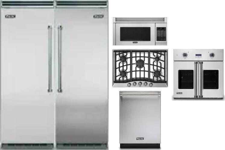 6 Piece Package Includes Refrigerator, Freezer, Cooktop, Wall Oven, Microwave And Dishwasher