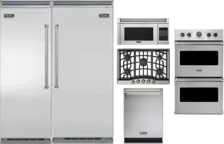 6 Piece Package Includes Refrigerator, Freezer, Cooktop, Wall Oven, Microwave And Dishwasher