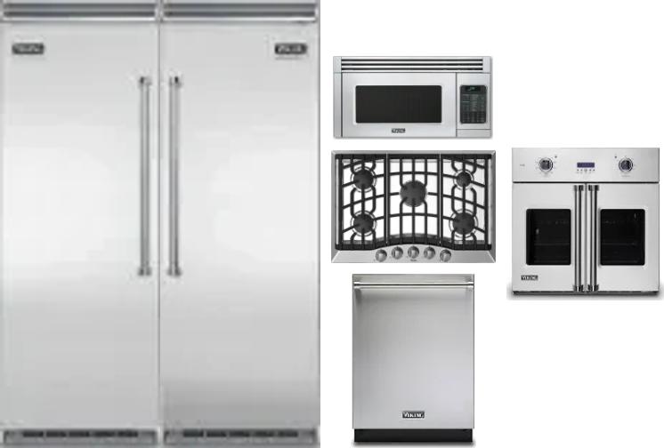 6 Piece Package Includes Refrigerator, Freezer, Cooktop, Wall Oven, Microwave And Dishwasher