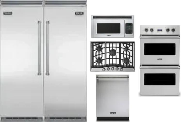 6 Piece Package Includes Refrigerator, Freezer, Cooktop, Wall Oven, Microwave And Dishwasher