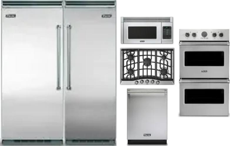 6 Piece Package Includes Refrigerator, Freezer, Cooktop, Wall Oven, Microwave And Dishwasher