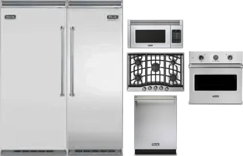 6 Piece Package Includes Refrigerator, Freezer, Cooktop, Wall Oven, Microwave And Dishwasher