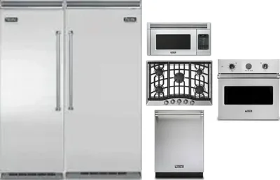 6 Piece Package Includes Refrigerator, Freezer, Cooktop, Wall Oven, Microwave And Dishwasher