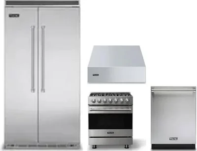 4 Piece Package Includes Refrigerator, Range, Hood And Dishwasher