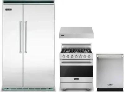 4 Piece Package Includes Refrigerator, Range, Hood And Dishwasher