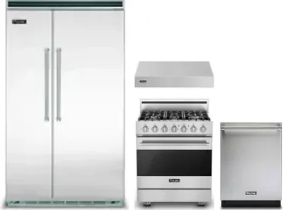4 Piece Package Includes Refrigerator, Range, Hood And Dishwasher