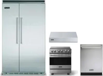 4 Piece Package Includes Refrigerator, Range, Hood And Dishwasher