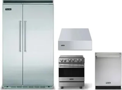 4 Piece Package Includes Refrigerator, Range, Hood And Dishwasher