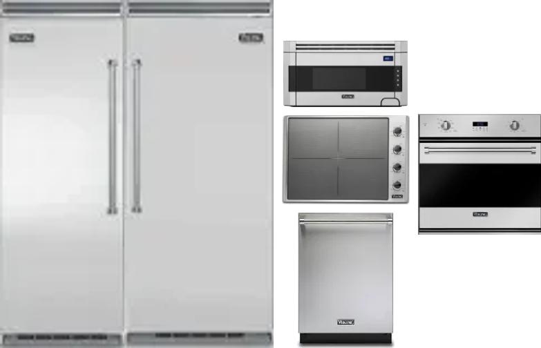 6 Piece Package Includes Refrigerator, Freezer, Cooktop, Wall Oven, Microwave And Dishwasher