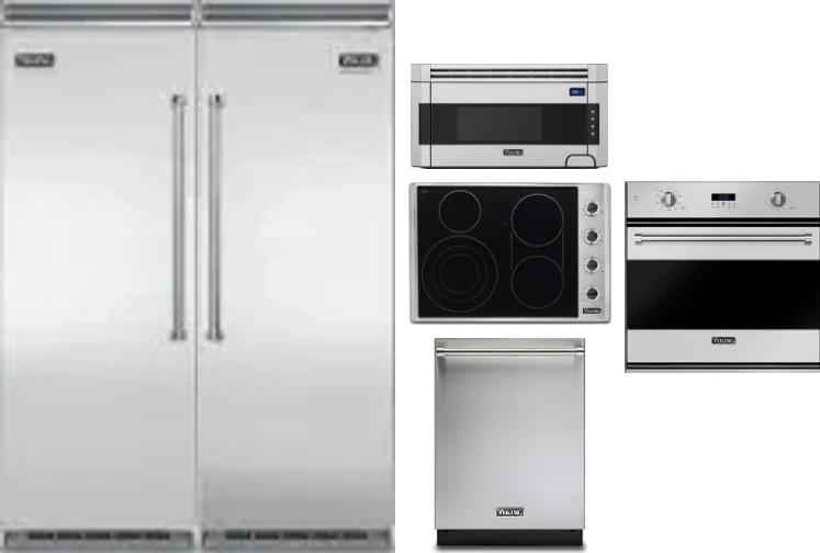6 Piece Package Includes Refrigerator, Freezer, Cooktop, Wall Oven, Microwave And Dishwasher