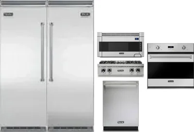 6 Piece Package Includes Refrigerator, Freezer, Cooktop, Wall Oven, Microwave And Dishwasher