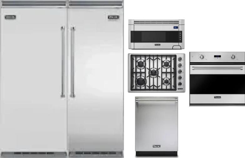 6 Piece Package Includes Refrigerator, Freezer, Cooktop, Wall Oven, Microwave And Dishwasher