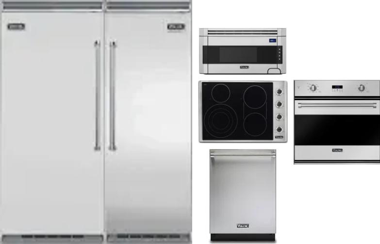 6 Piece Package Includes Refrigerator, Freezer, Cooktop, Wall Oven, Microwave And Dishwasher