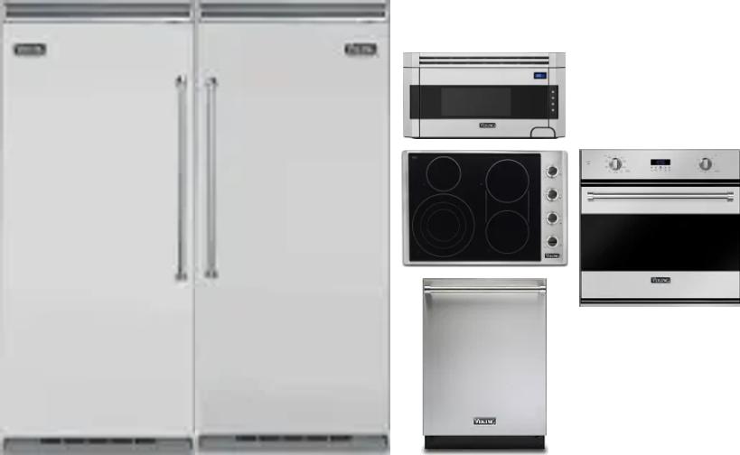 6 Piece Package Includes Refrigerator, Freezer, Cooktop, Wall Oven, Microwave And Dishwasher