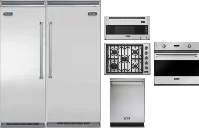 6 Piece Package Includes Refrigerator, Freezer, Cooktop, Wall Oven, Microwave And Dishwasher