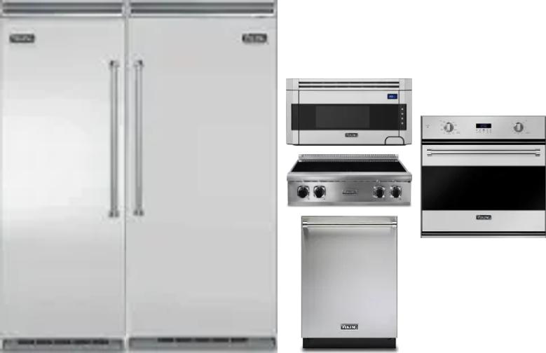 6 Piece Package Includes Refrigerator, Freezer, Cooktop, Wall Oven, Microwave And Dishwasher