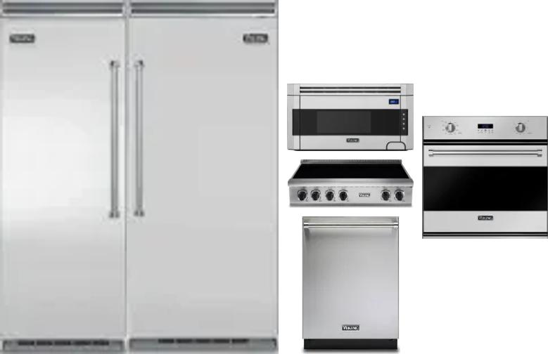 6 Piece Package Includes Refrigerator, Freezer, Cooktop, Wall Oven, Microwave And Dishwasher