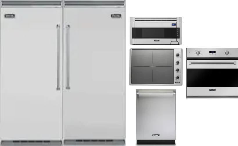 6 Piece Package Includes Refrigerator, Freezer, Cooktop, Wall Oven, Microwave And Dishwasher