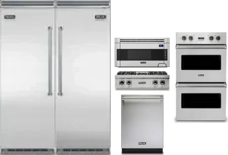 6 Piece Package Includes Refrigerator, Freezer, Cooktop, Wall Oven, Microwave And Dishwasher