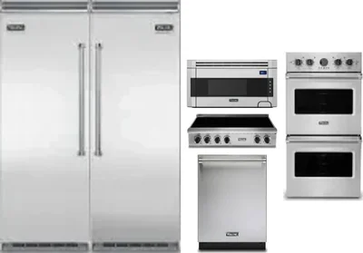 6 Piece Package Includes Refrigerator, Freezer, Cooktop, Wall Oven, Microwave And Dishwasher