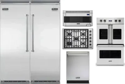6 Piece Package Includes Refrigerator, Freezer, Cooktop, Wall Oven, Microwave And Dishwasher