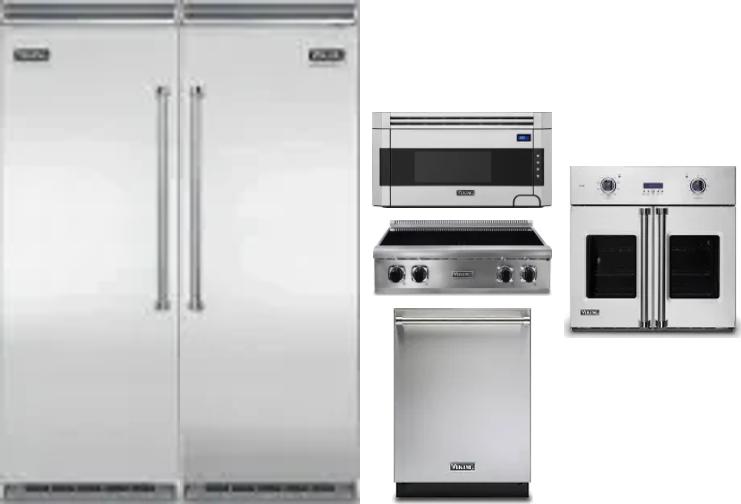 6 Piece Package Includes Refrigerator, Freezer, Cooktop, Wall Oven, Microwave And Dishwasher