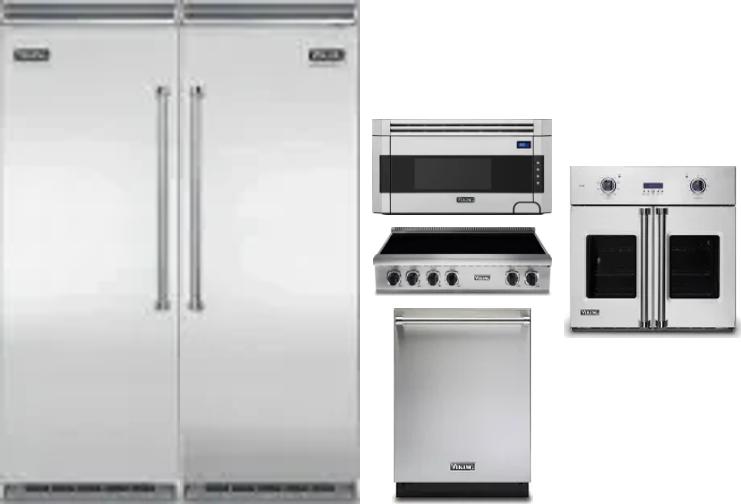 6 Piece Package Includes Refrigerator, Freezer, Cooktop, Wall Oven, Microwave And Dishwasher