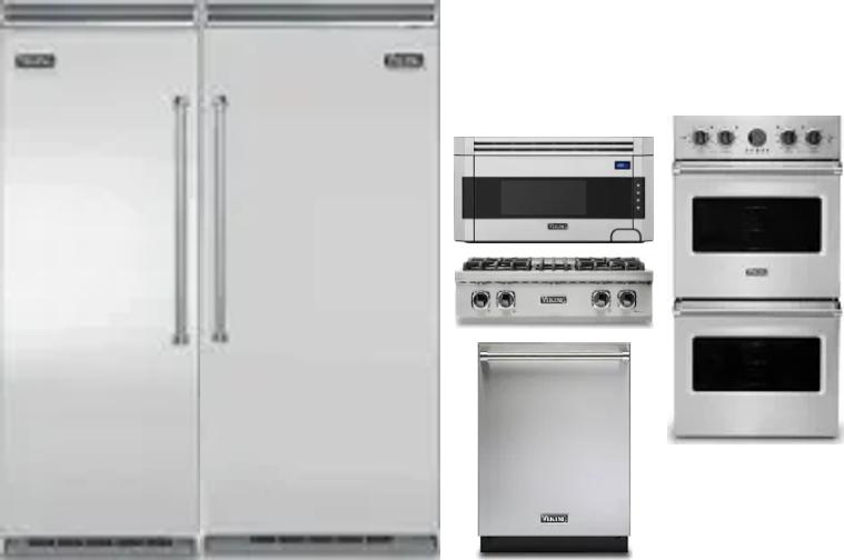 6 Piece Package Includes Refrigerator, Freezer, Cooktop, Wall Oven, Microwave And Dishwasher