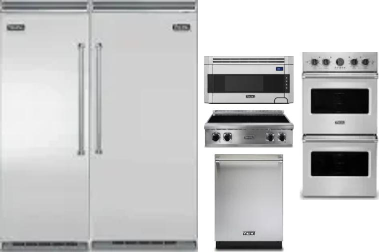 6 Piece Package Includes Refrigerator, Freezer, Cooktop, Wall Oven, Microwave And Dishwasher
