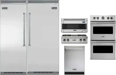 6 Piece Package Includes Refrigerator, Freezer, Cooktop, Wall Oven, Microwave And Dishwasher