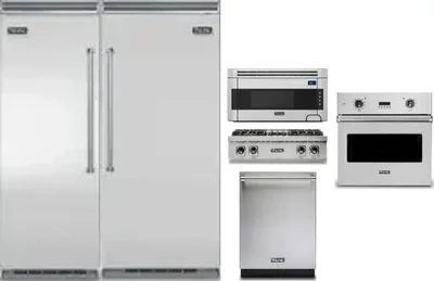 6 Piece Package Includes Refrigerator, Freezer, Cooktop, Wall Oven, Microwave And Dishwasher