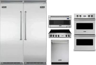 6 Piece Package Includes Refrigerator, Freezer, Cooktop, Wall Oven, Microwave And Dishwasher