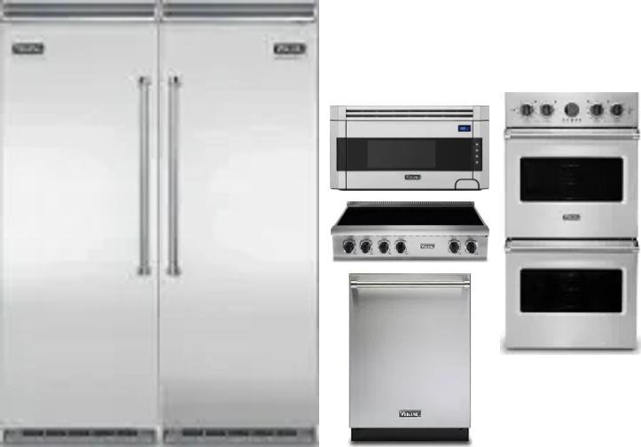 6 Piece Package Includes Refrigerator, Freezer, Cooktop, Wall Oven, Microwave And Dishwasher