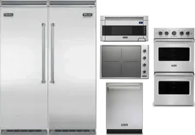 6 Piece Package Includes Refrigerator, Freezer, Cooktop, Wall Oven, Microwave And Dishwasher