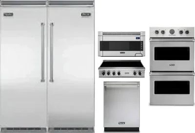6 Piece Package Includes Refrigerator, Freezer, Cooktop, Wall Oven, Microwave And Dishwasher