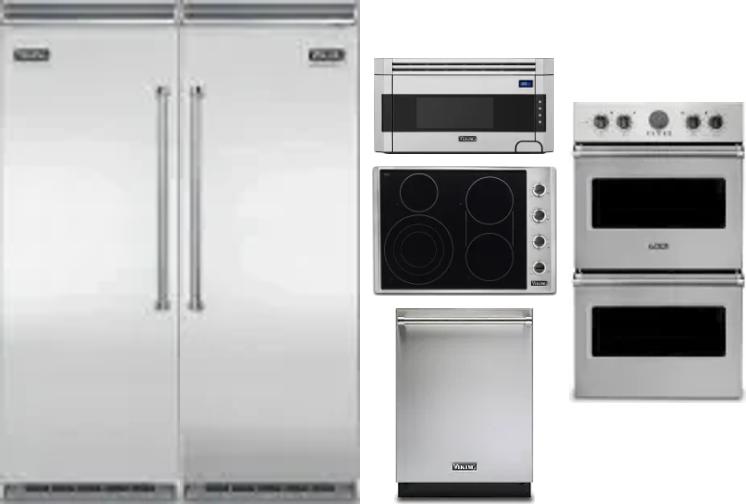 6 Piece Package Includes Refrigerator, Freezer, Cooktop, Wall Oven, Microwave And Dishwasher