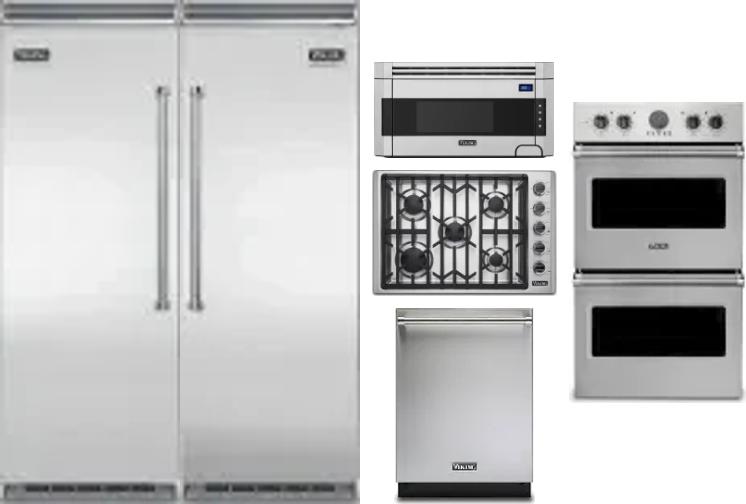 6 Piece Package Includes Refrigerator, Freezer, Cooktop, Wall Oven, Microwave And Dishwasher