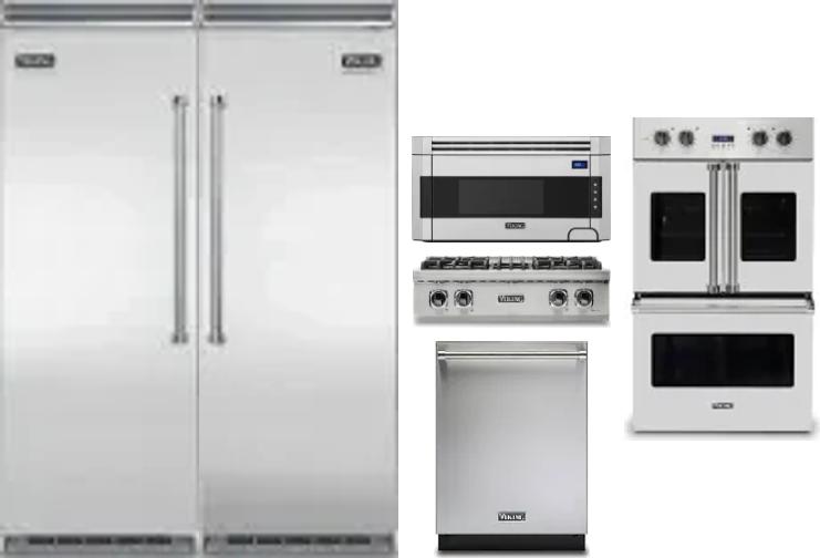 6 Piece Package Includes Refrigerator, Freezer, Cooktop, Wall Oven, Microwave And Dishwasher