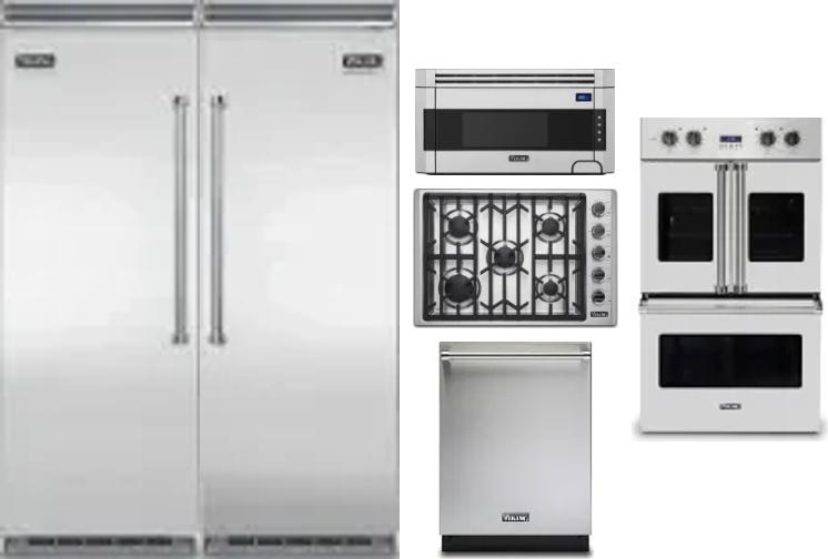 6 Piece Package Includes Refrigerator, Freezer, Cooktop, Wall Oven, Microwave And Dishwasher
