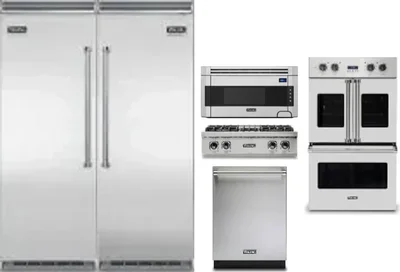 6 Piece Package Includes Refrigerator, Freezer, Cooktop, Wall Oven, Microwave And Dishwasher